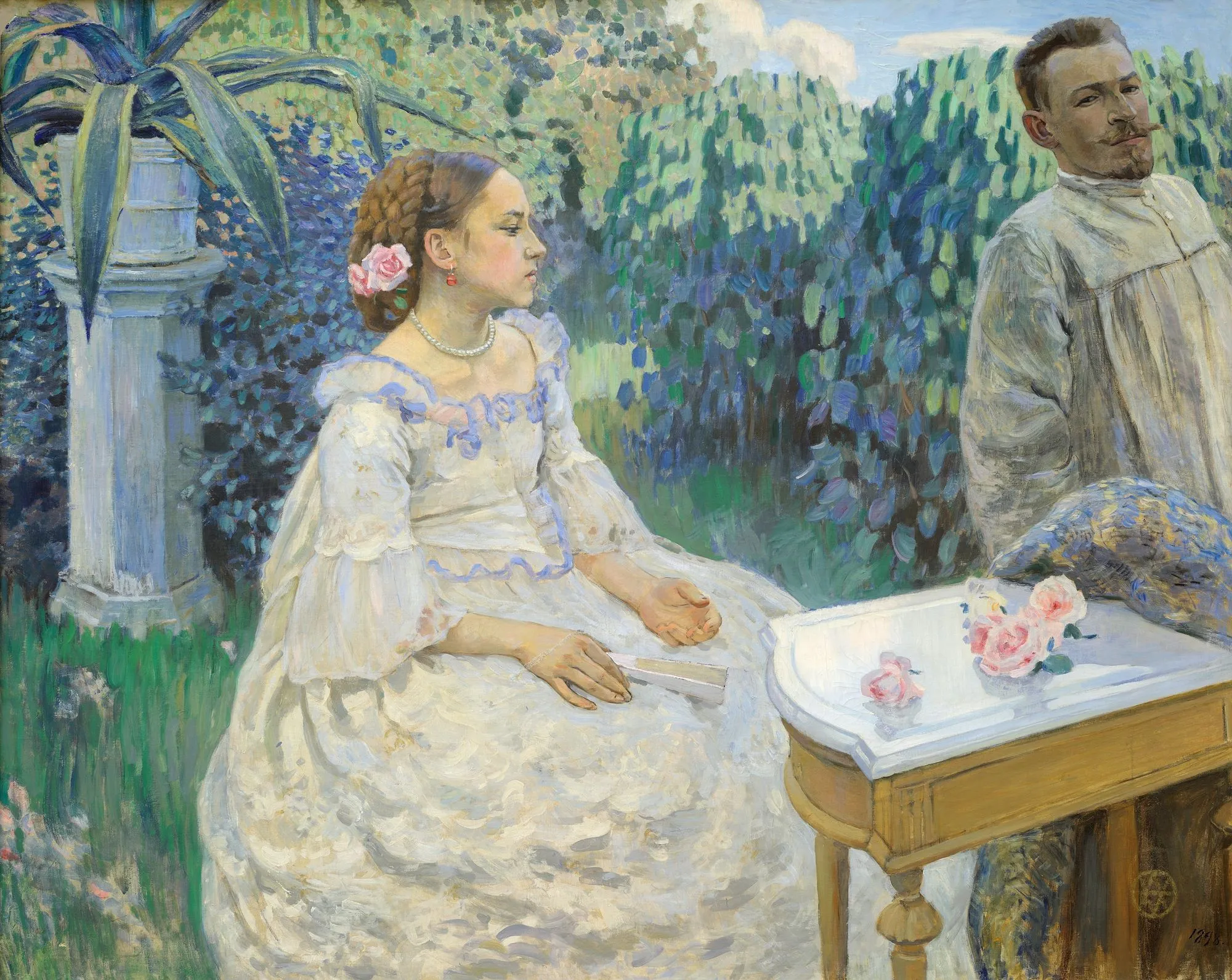 Автопортрет с сестрой (Еленой Эльпидифоровной Борисовой-Мусатовой)